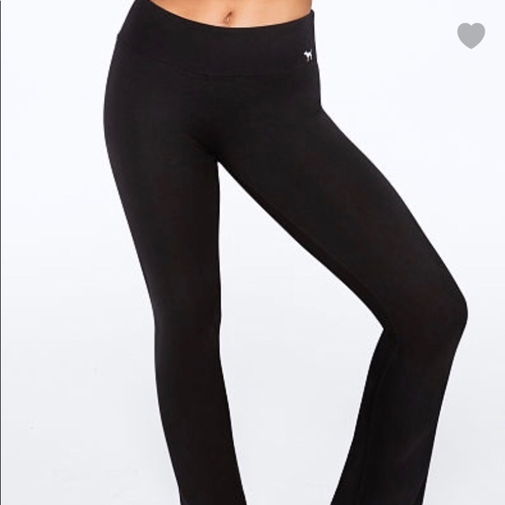Pink yoga flare leggings